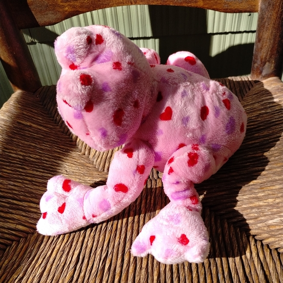 Ganz Webkinz Love Frog HM144 Valentine's Day Pink W/ Hearts No Code - Picture 5 of 13